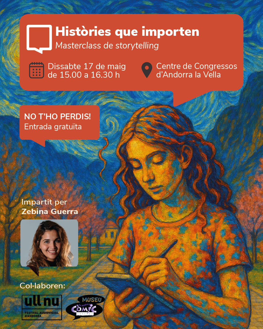 Aprèn sobre storytelling amb Zebina Guerra!