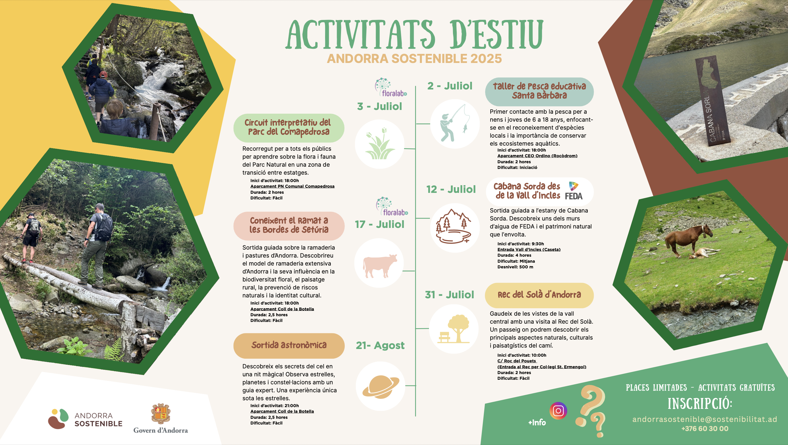 Andorra Sostenible et convida a passar l’estiu al medi natural