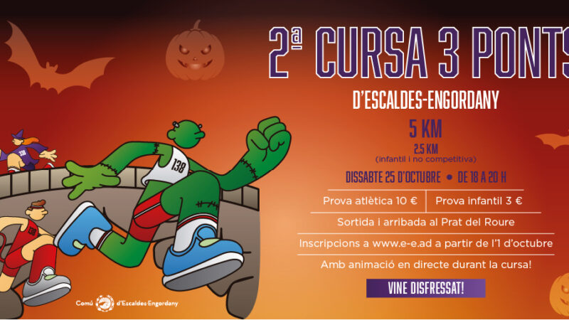 Corre i disfressa’t: torna la Cursa 3 Ponts a Escaldes-Engordany!
