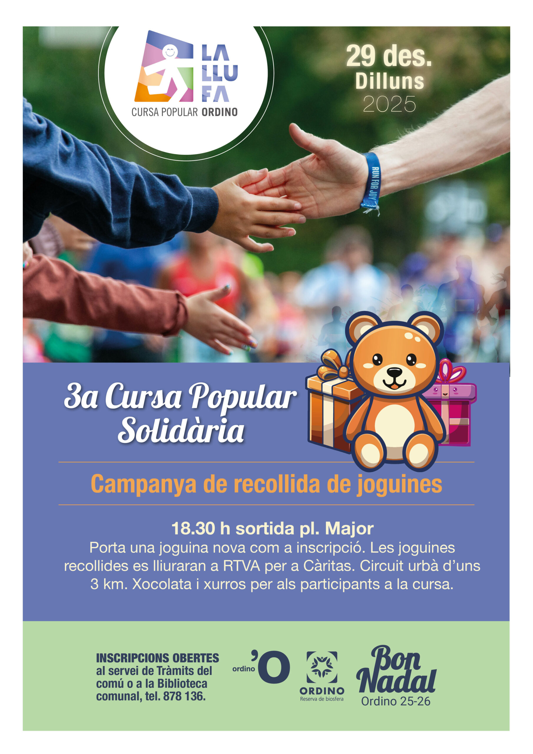 Ja pots apuntar-te a la cursa més solidària d’Ordino!