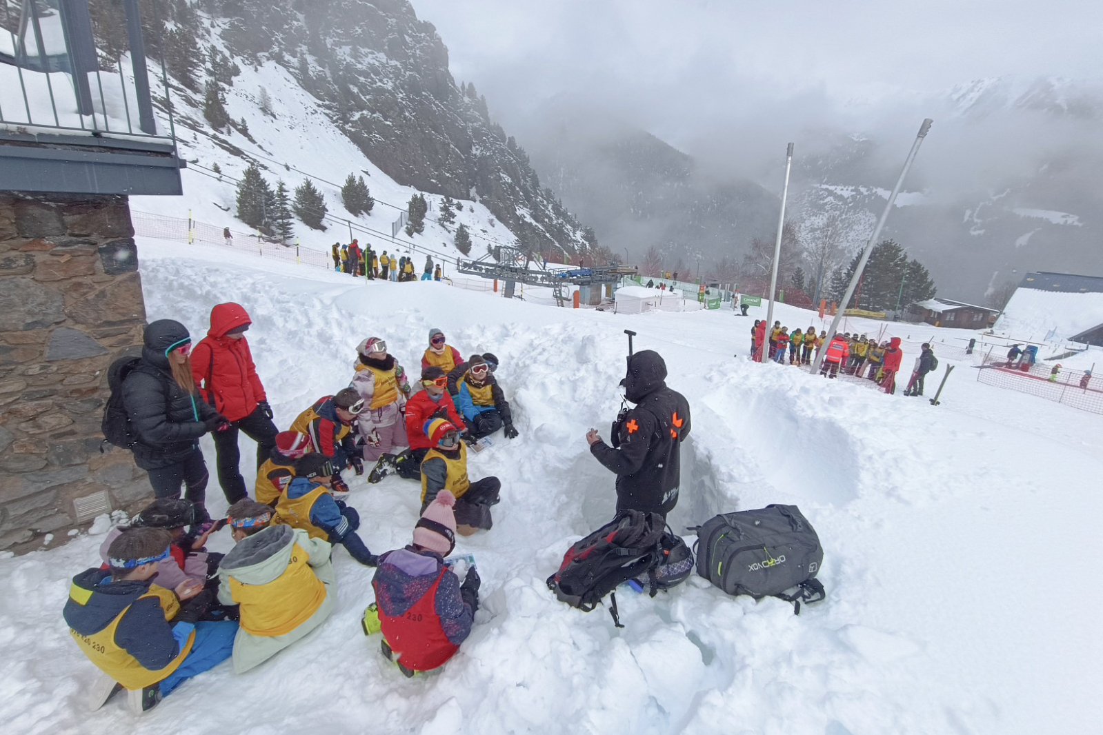 Aprendre a actuar davant d’una allau