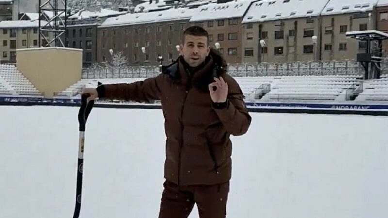 Piqué fa una crida a la col·laboració per retirar neu: “Avui juguem”