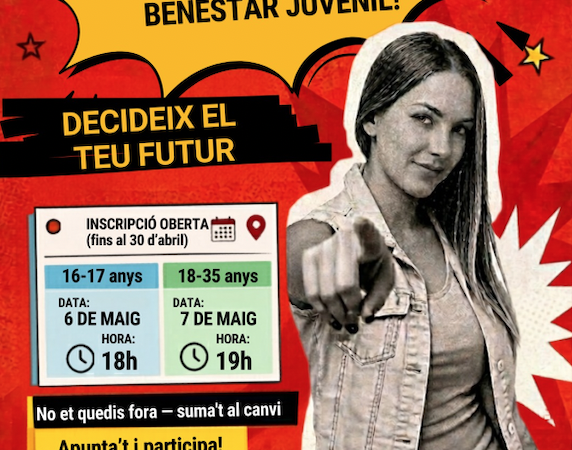 El benestar juvenil passa a l’acció amb sessions participatives al maig