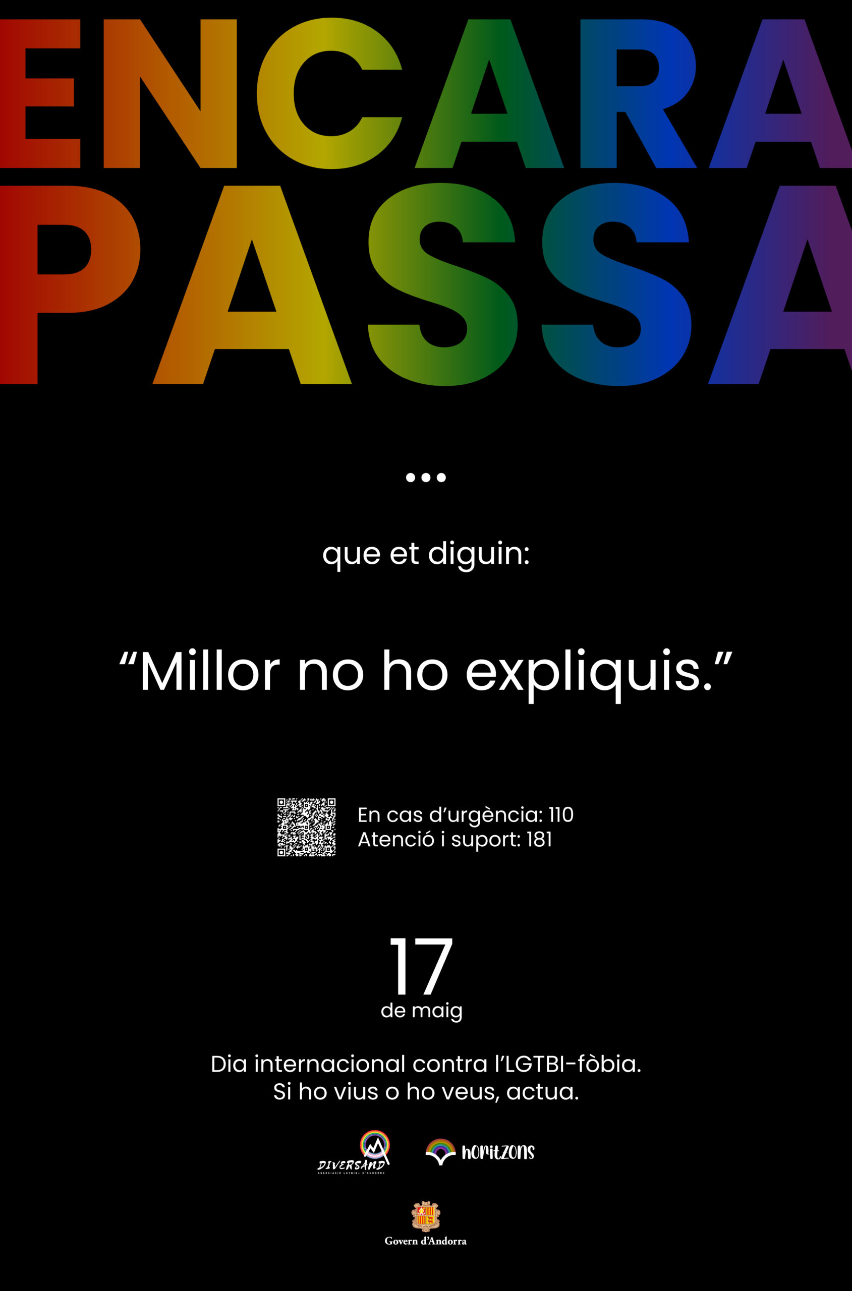 ‘Encara passa’: nova campanya per visibilitzar les discriminacions contra el col·lectiu LGTBI