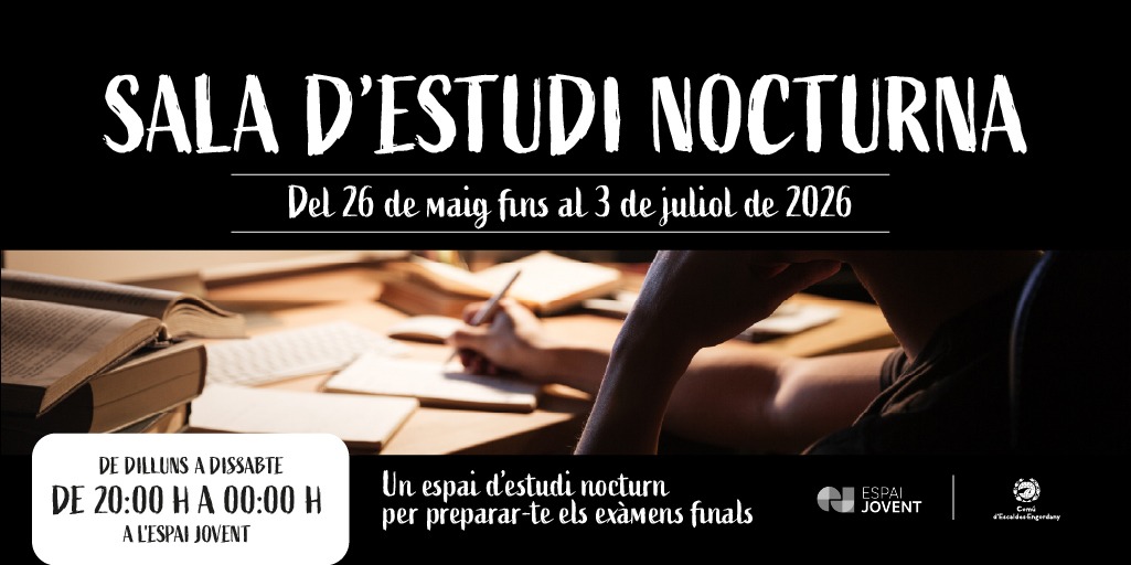 Torna la Sala d’Estudi Nocturna