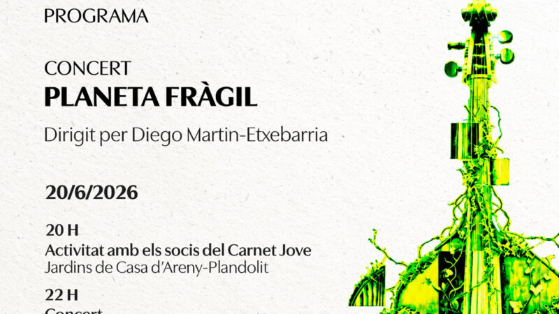 ‘Planeta fràgil’, música per a la reflexió sobre els equilibris de la vida