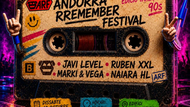 Els 90 tornen a sonar fort: així serà el nou Andorra Remember Festival