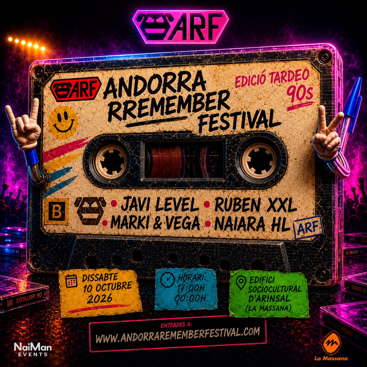 Els 90 tornen a sonar fort: així serà el nou Andorra Remember Festival